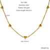 Korean Niche Design Peach Heart Necklace Stainless Steel Versatile Women's Love Bracelet Jewelry