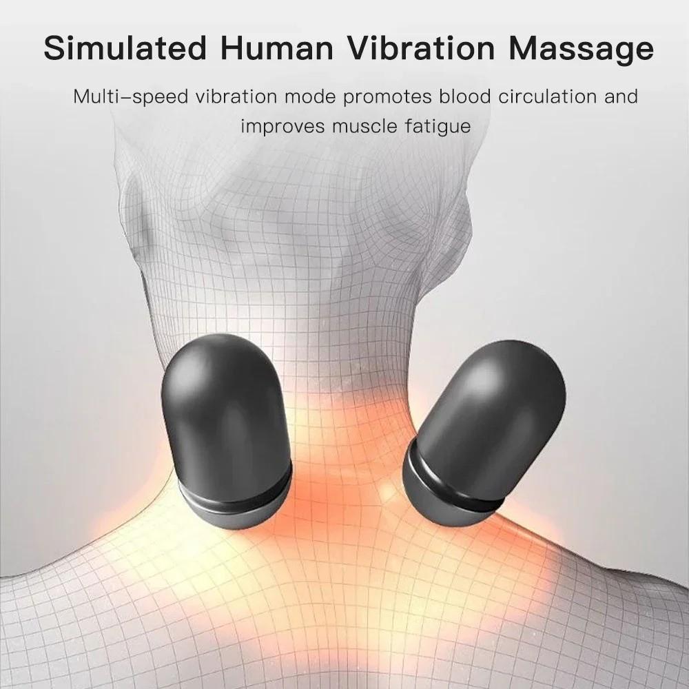 Heating Function Neck Massager Pillow Electric Neck Support Pillow Neck Stretch