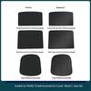 For Tesla Model YL 6-Seater Car Sunroof Sunshade Cover Ice Cloth Sun Protection Eat Insulation Roof Glass Sun Shade Accessories