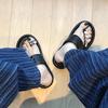 Feeling of Stepping On Shit! Slippers Women's Summer Wear French Fairy Wind Non-slip Thick Bottom Word with Rhinestone Toe Sandals