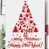 Christmas Decorations, Letters, Christmas Trees, Living Room Walls, Home Stickers, Self-adhesive Holiday Atmosphere, Window Stickers