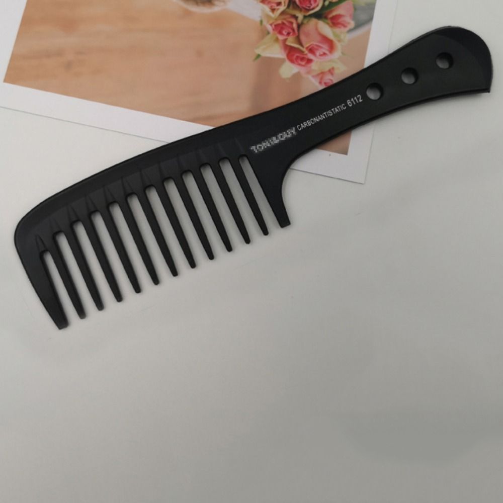 Black Pro Hairdressing Combs Plastic Barber Comb Hairdresser Hair Cutting Comb  Men/Women