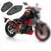 Real Carbon Fiber Motorcycle Heel Guard Rearset Plate Foot Peg Protector Overlay Gloss For Yamaha FZ-07 MT-07 MT07 2013 - 2022