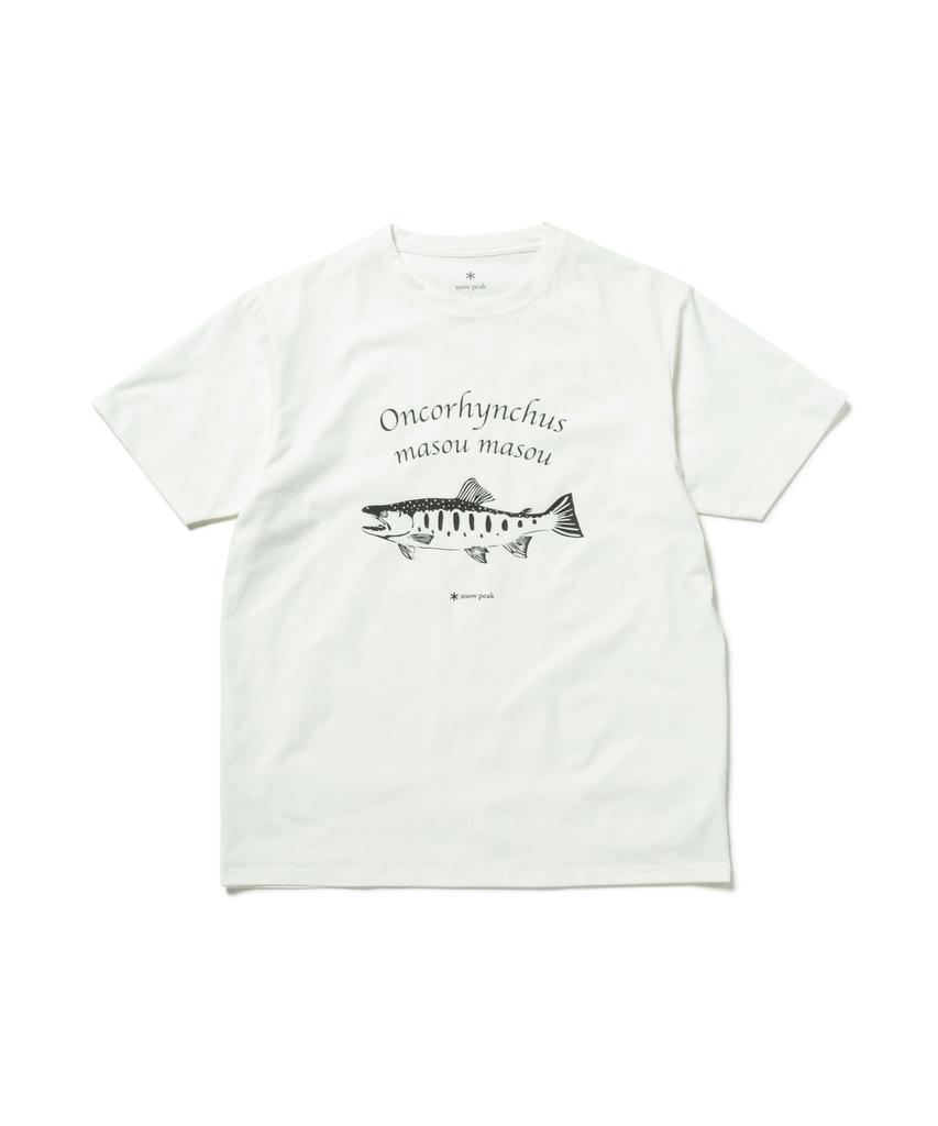 Logo Toned Trout Yamame size LOFF Camping Outdoor Festival [Snow Peak] T-Shirt T-Shirt WHITETT2510-TS02