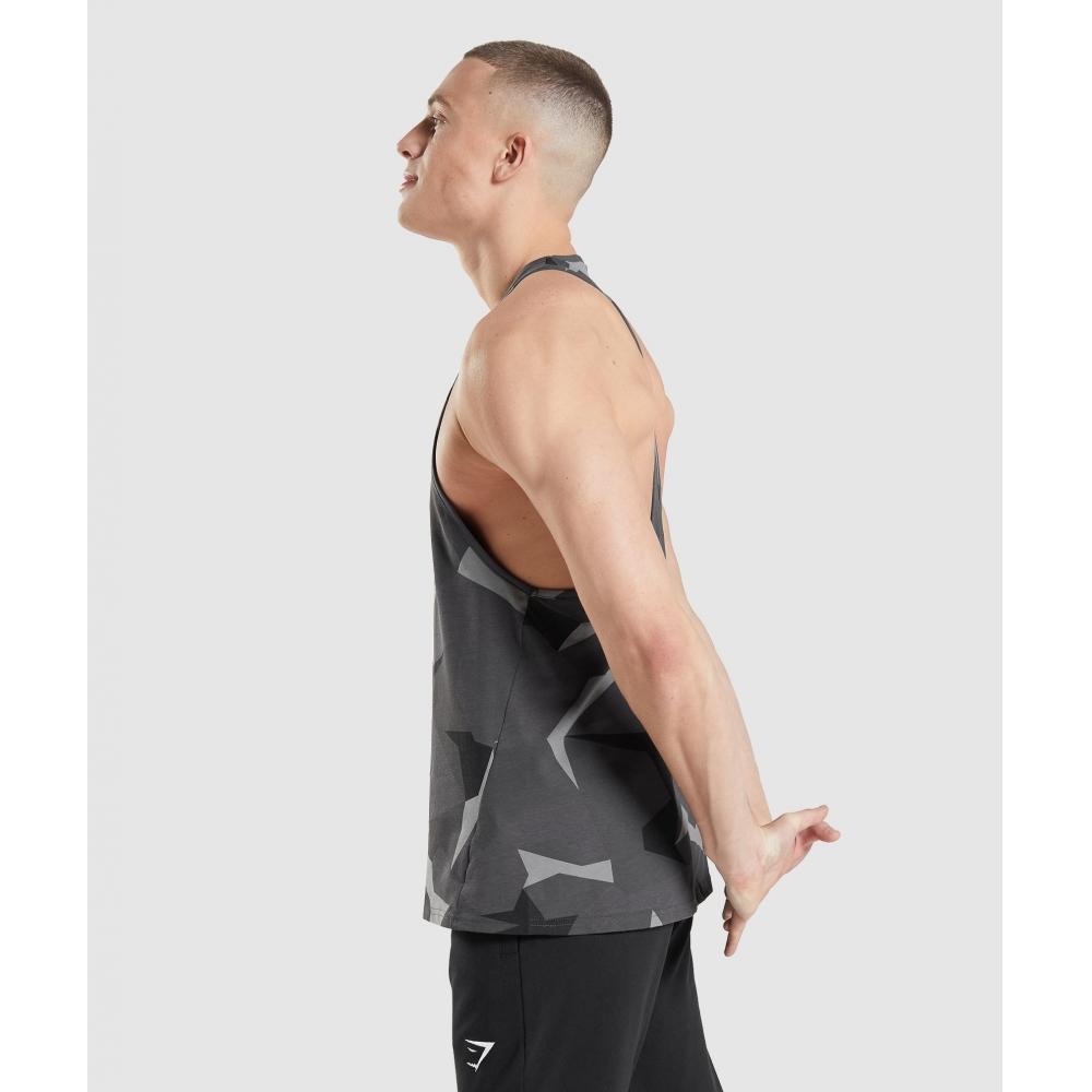 Gymshark Critical Stringer Black Print A1a2p Bbgw