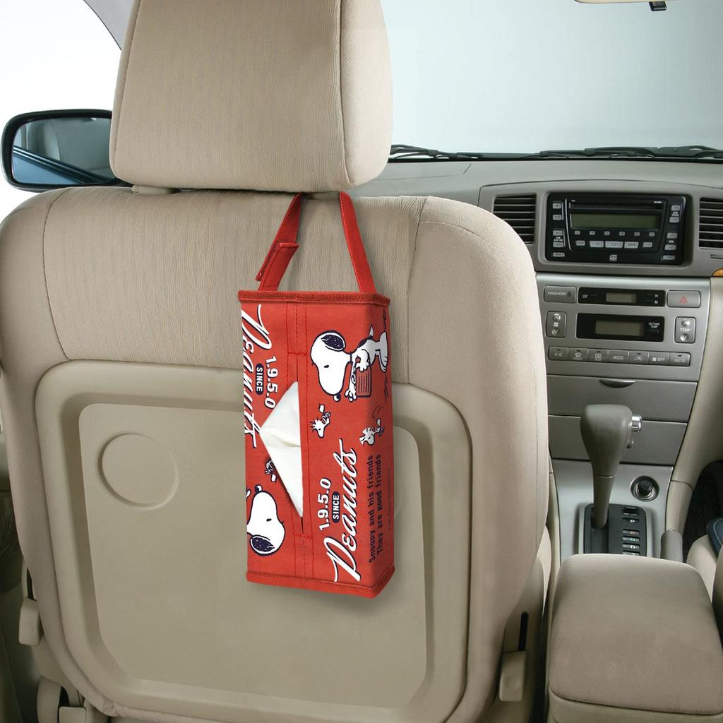 Meiho Snoopy Car Interior Tissue Retro Red SN207 (Meiho) Case,