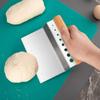 Dough Scraper Multifunctional Kitchen Tool Baking Tool with Handle for Dough and Pizza