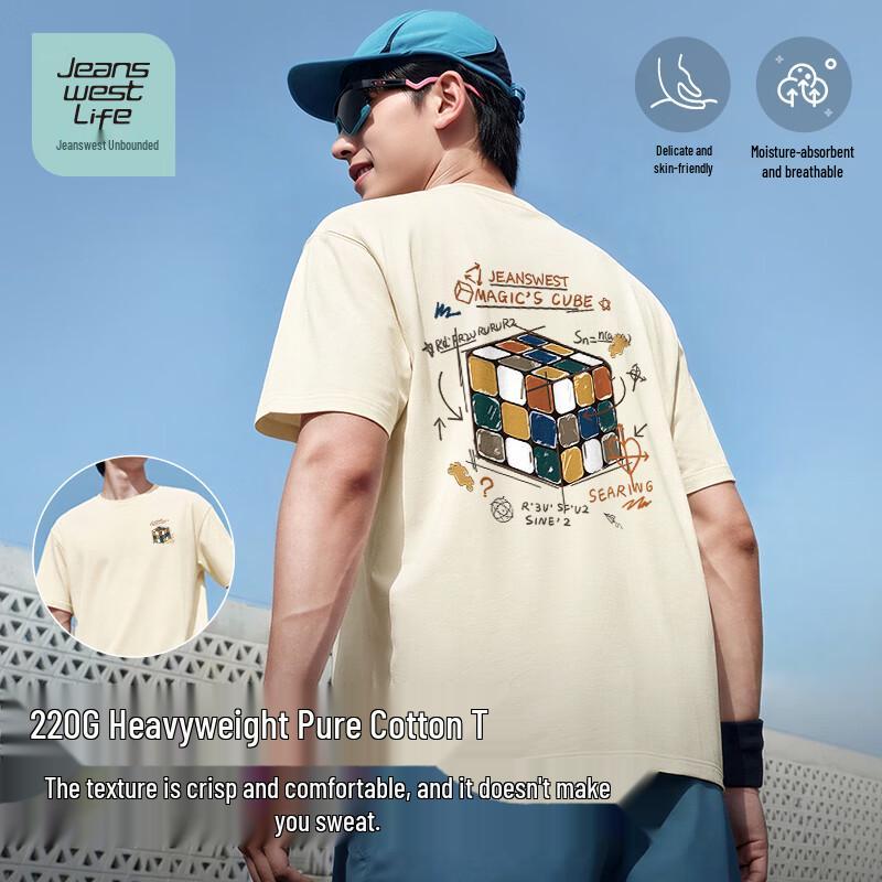 JEANSWEST LIFE Men s Graphic Cotton T-Shirt M