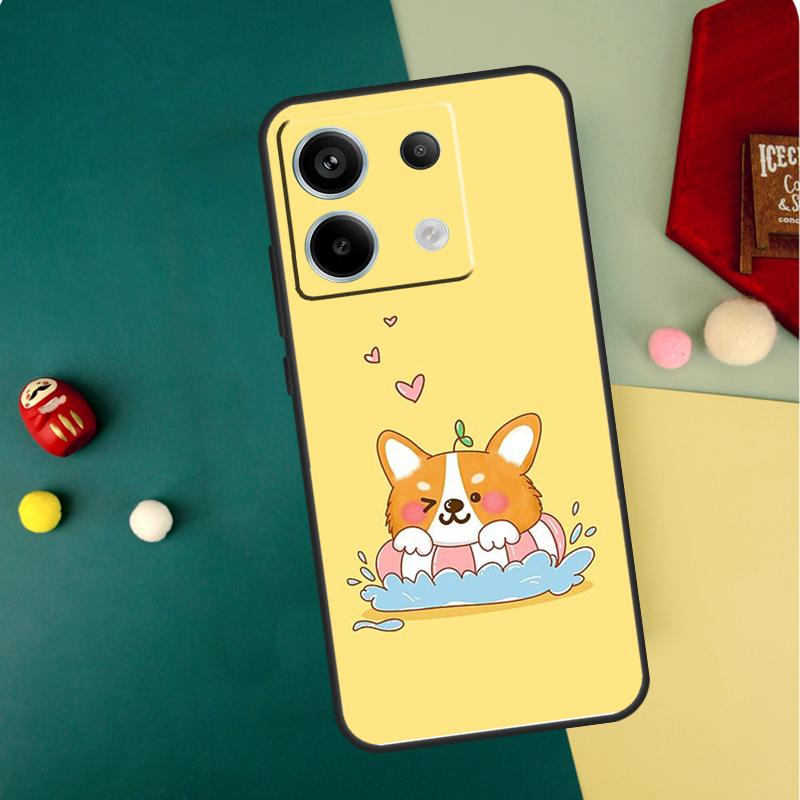 

Милый Мультяшный Чехол с Корги Для Xiaomi Redmi Note 13 11 8 9 10 12 Pro 12S 11S 10S 9S Redmi 13C 9C 10C 12C Redmi Note 13 4G
