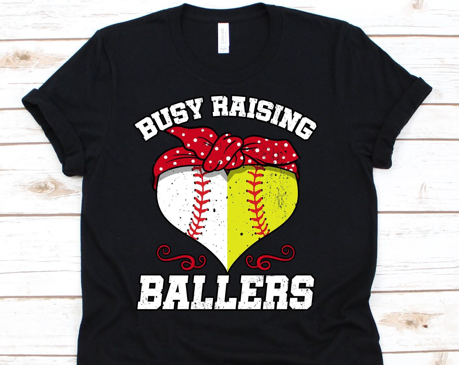 Busy Raising Ballers T Shirt, Baseball, Softball Lover Gift, Soft, Baseball Mom, Mothers Day Gift, Mothers Day, Ballers M