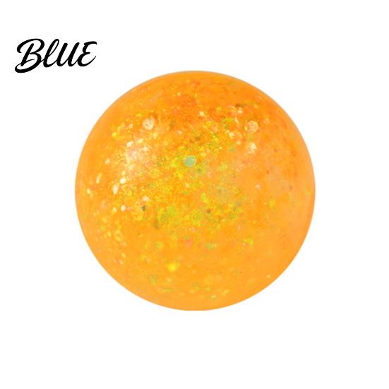 Slow Rebound Stress Ball 1/4Pcs Glitter Relief Toy Transparent Multicolor Squeeze Sugar Portable Travel Home Office Anxiety Relieving Fidget