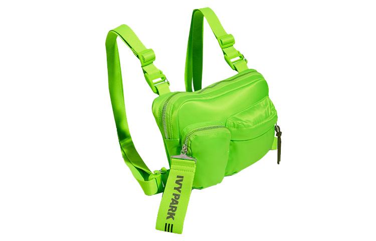 Adidas X IVY PARK Collaboration Zip Closure Polyamide Backpack Regular Unisex Neon Green HC5926