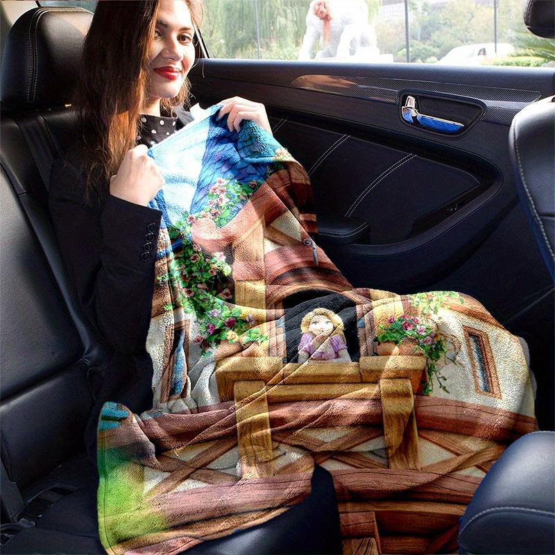 1pc, Tangled Rapunzel Home Decorative Throw Blanket, Soft Coverlet for Bed, Couch, Travel, Camping, Car, Beach, Office Nap, Perfect Gift IdeaW208