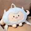 Cute White Plush Lamb Backpack Cartoon Doll Shoulder Bag For Girls Birthday Gift