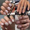 Women's Simple Medium and Long Solid Color Wearable Nail Art Patch