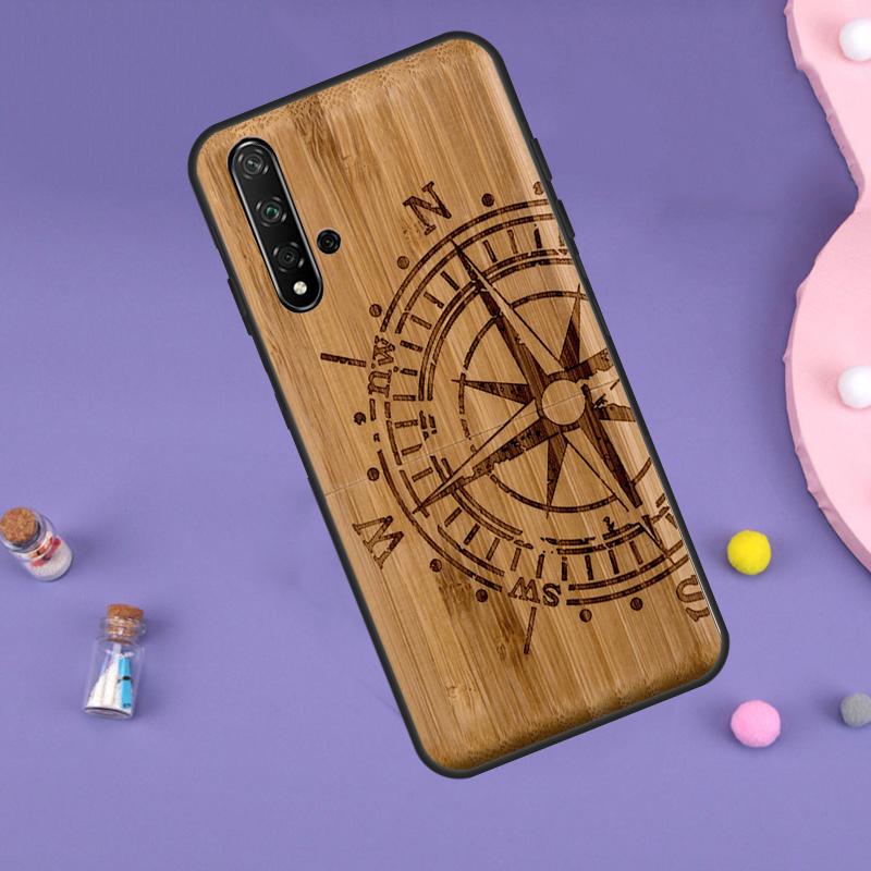 Natural Bamboo Wood Pattern Print For Huawei Nova 5T 9 10 SE 7i 8i 11i 12i Y60 Y61 Y70 Y72 Y73 Y90 Y91 P20 P40 P30 Lite Case