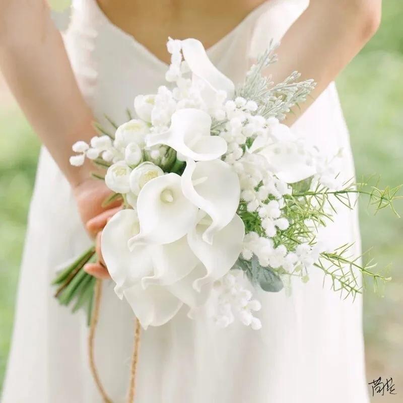 5/10Pcs Artificial Flowers Calla Lily Real Touch Tulip Flower Bouquets For Wedding Bride Home Vase Decoration Fake Plants Gifts