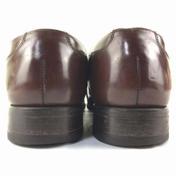 FLORSHEIM Cap Toe Business Shoes Brown size 7D 24.5-25.0 Men's(USED)