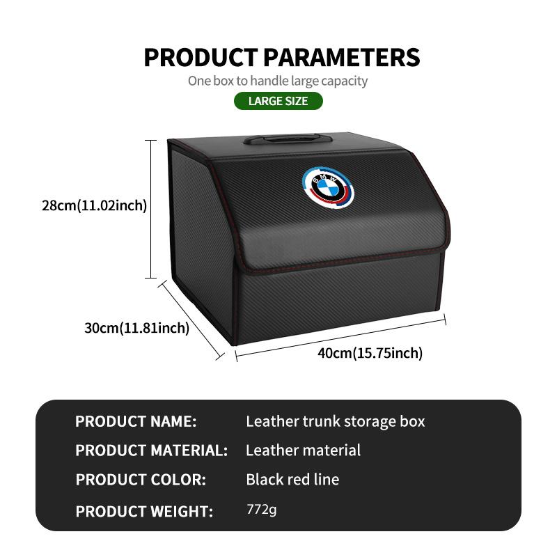 OOYR4 Car Trunk Storage Box Multiuse Portable Storage Organizer Tool For BMW E36 E39 E87 E60 E46 E53 E90 F10 F20 F25 F30 X3 X5