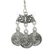 Women's Ethnic Jewelry Vintage Coins Drop Dangle Hook Long Chandelier Earrings
