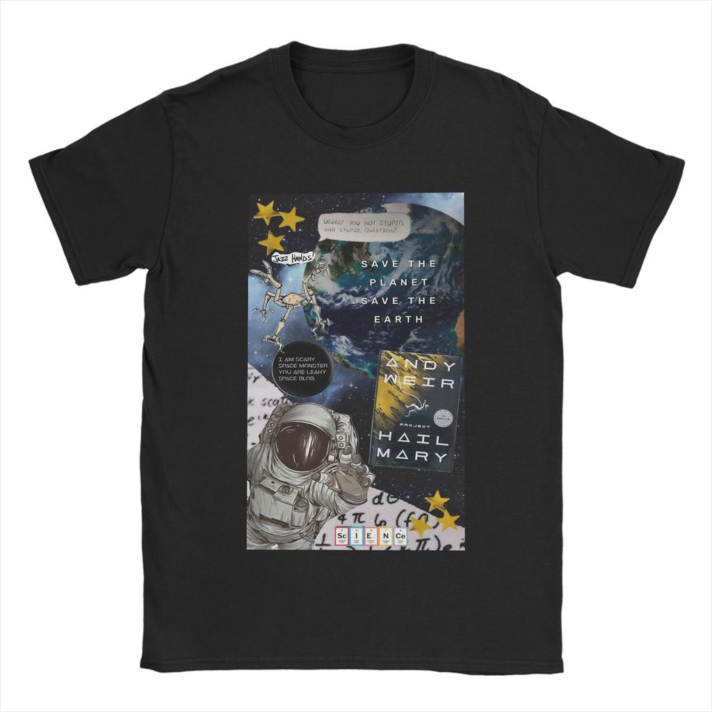 Unique Project Hail Mary La La Land TShirt For Unisex Unisex O Neck 100 Cotton T Shirts Short Sleeve Tees Printed Tops