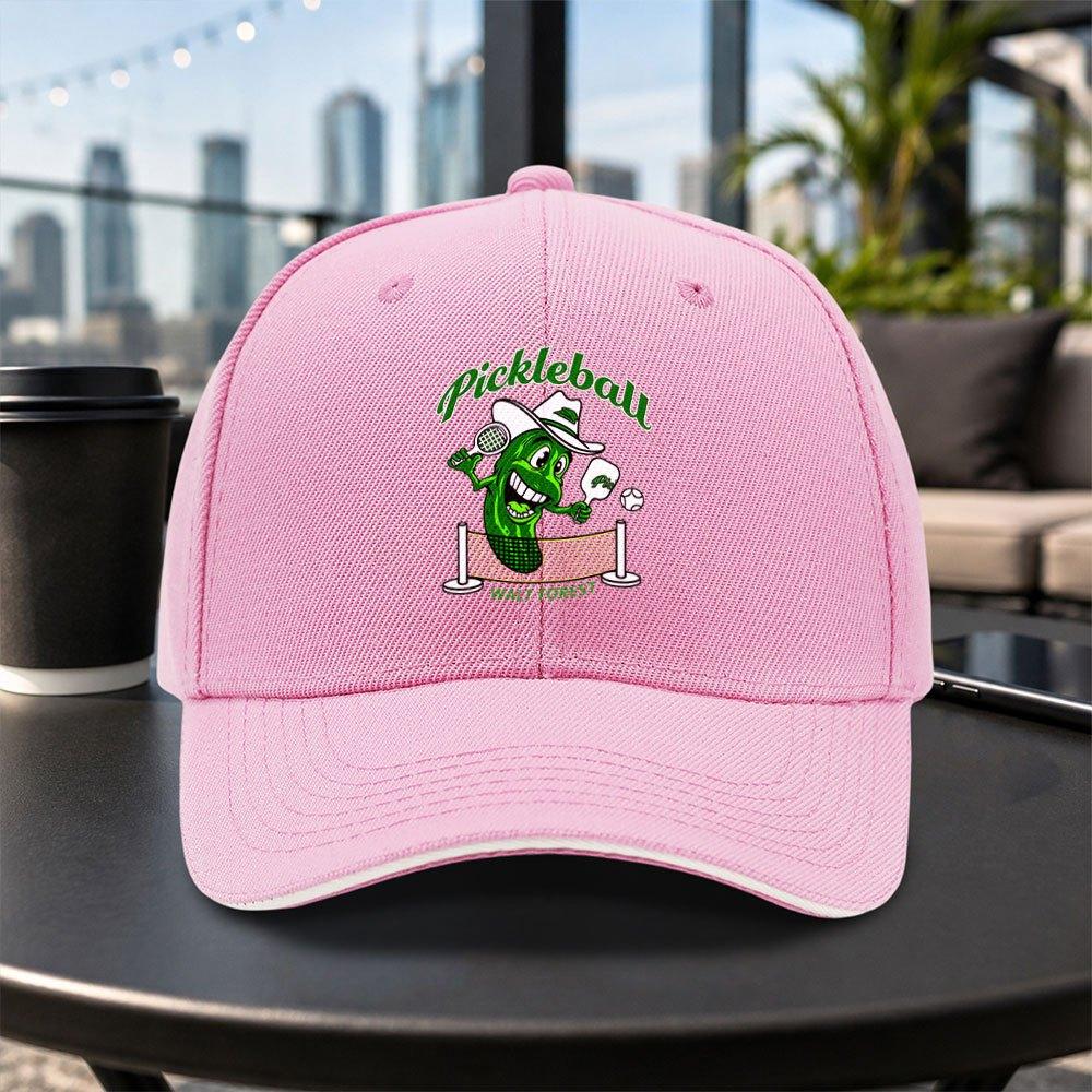 Pickleball Cartoon Pattern Baseball Cap Unisex Adjustable Duckbill Cap Lightweight Casual Outdoor Hat Multiple Colors