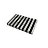 Contemporary Black & White Striped Patchwork Tray for Hotel, Club, Bedroom, Study & Living Room Decor.