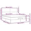 VidaXL Ottoman Bed Frame with Mattress Black 180x200cm Velvet, Bed Frame, Upholstered Bed Frame, Ottoman Bed Frame 3313417