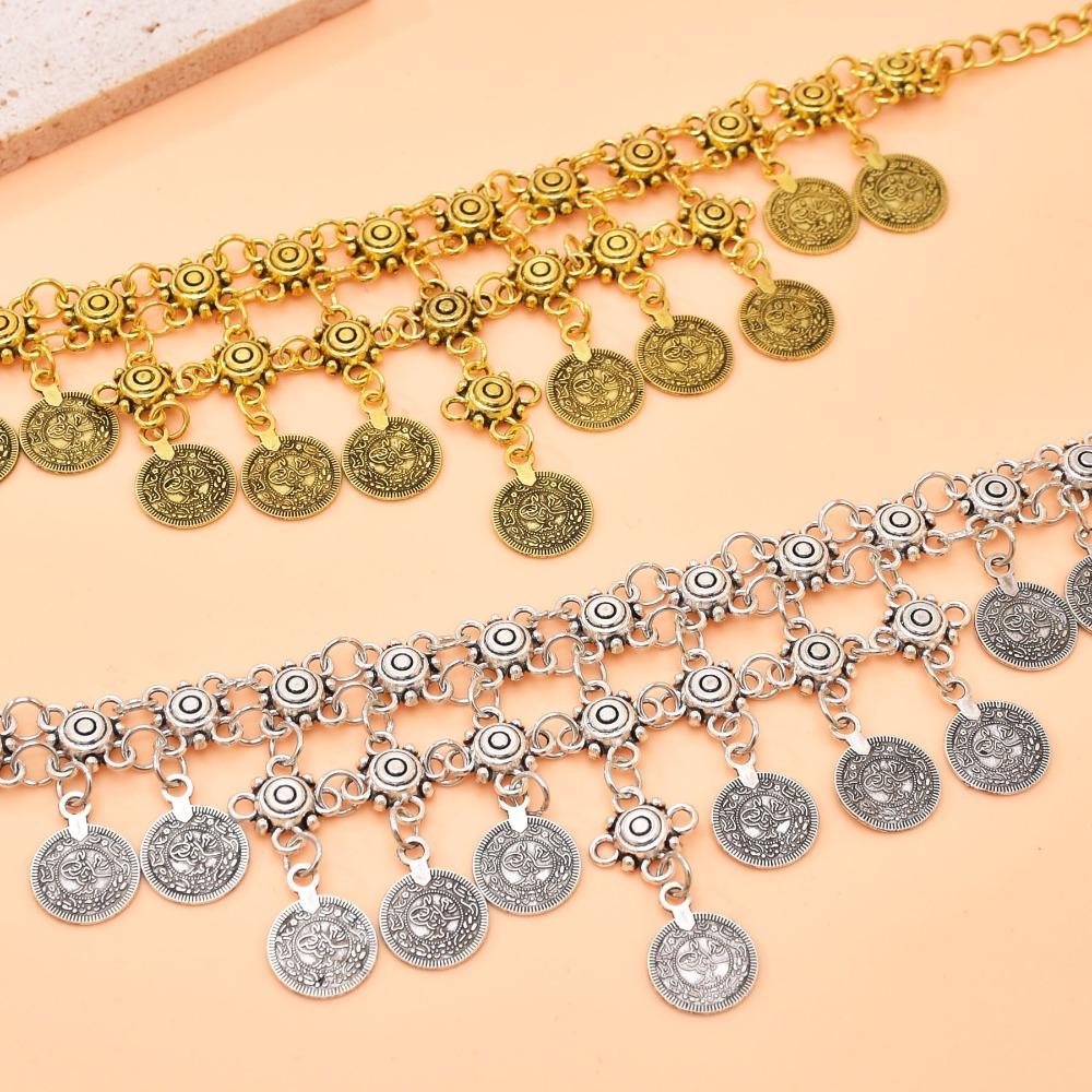 Multipurpose Vintage Coin Necklace Versatile Bohemian Style Tassel Necklace Statement Necklace For Women