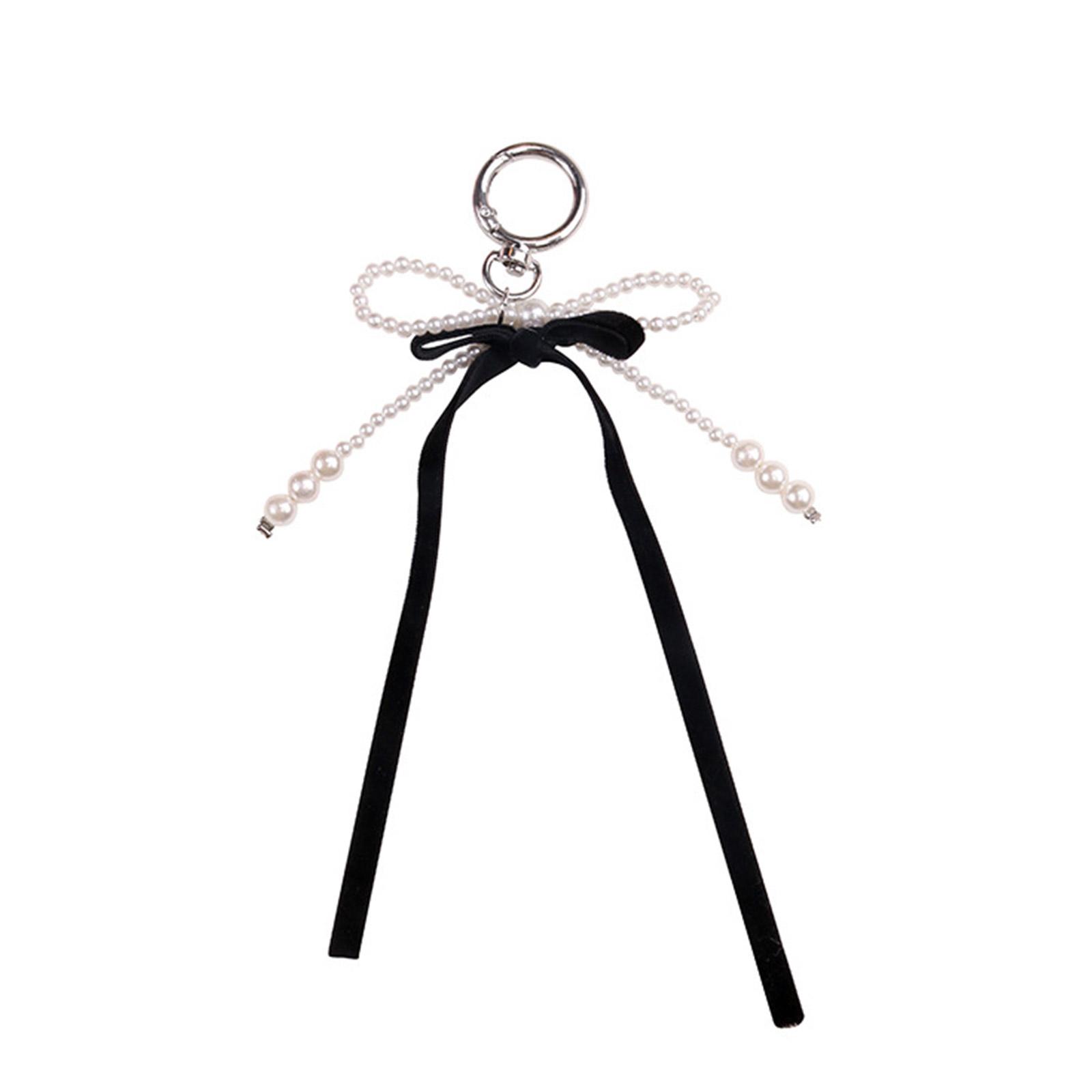 

Стильный брелок Женский брелок Красивый аксессуар для сумки Подвеска для телефона Подвеска для ключей Подходит для телефонов и ключей 1 чёрный