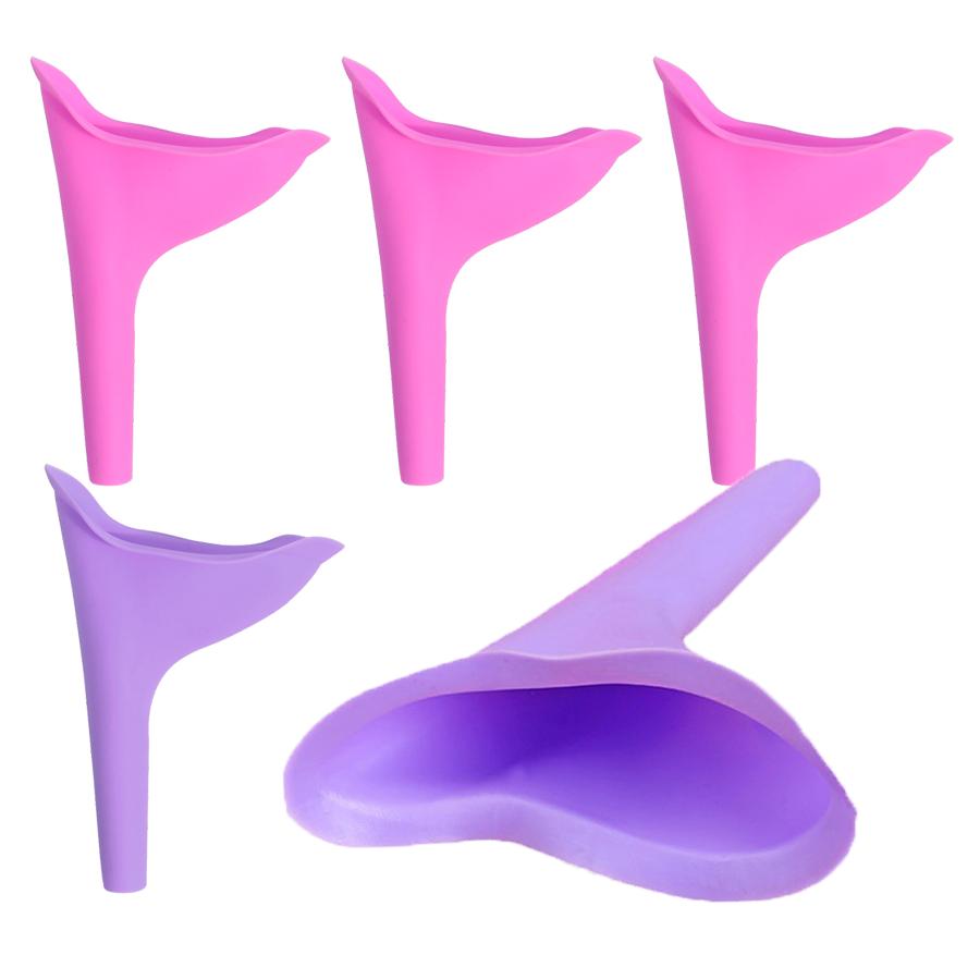 Verpackter Silikon-Urinal für Frauen, tragbar für Outdoor, Reisen, Camping, Wandern, Notfall, Steh-Urinier-Trichter, persönliches Hygiene-Pflege-Werkzeug XJM