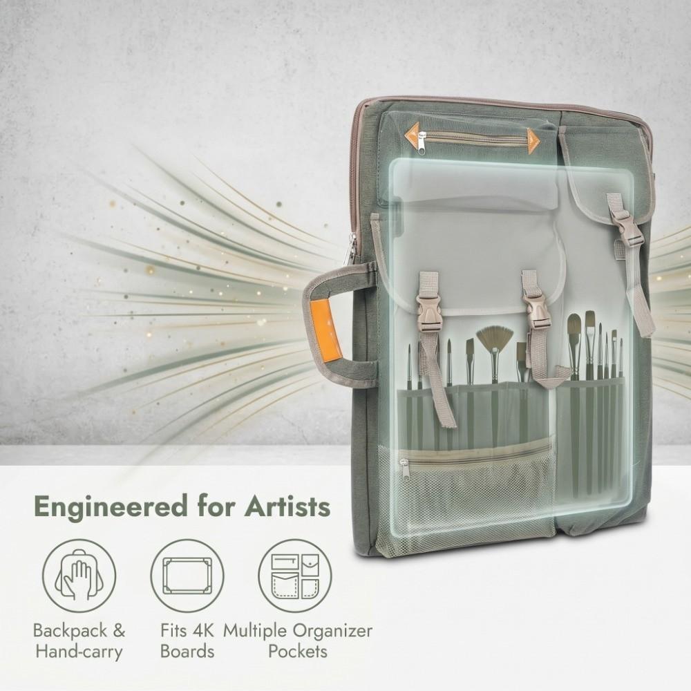 Spacious Inner Space Multifunctional Sketch Carry Pack Art Exam Tool Storage