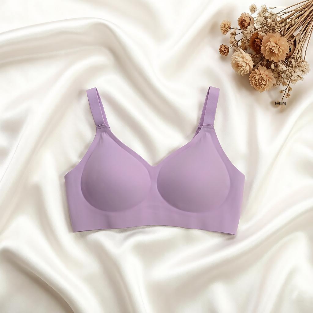 Spring & Summer Wire-Free Cloud Jelly Bra: Seamless, Soft, 3D Support Women's Underwear