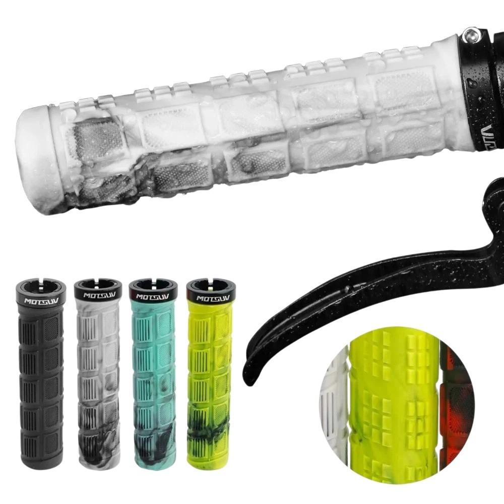 Non-Slip Rubber Bicycle Grips Aluminum Alloy Lockring Handle Bar Grips Cycling Accessories
