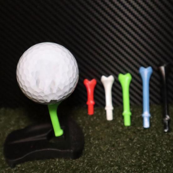 4 ks Základna pro umělý trávník Sklopný umělý trávníkový tee pro golfový simulátorový trénink Zahrnuje 5 předřezaných balení různých tee pro driving range Domácí trénink
