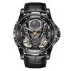 Fase Lunare Impermeabile 3Bar Automatico Logo Personalizzato 2026 Ultimo Best Seller Doppio Tourbillon Orologio Meccanico Moda Sportivo
