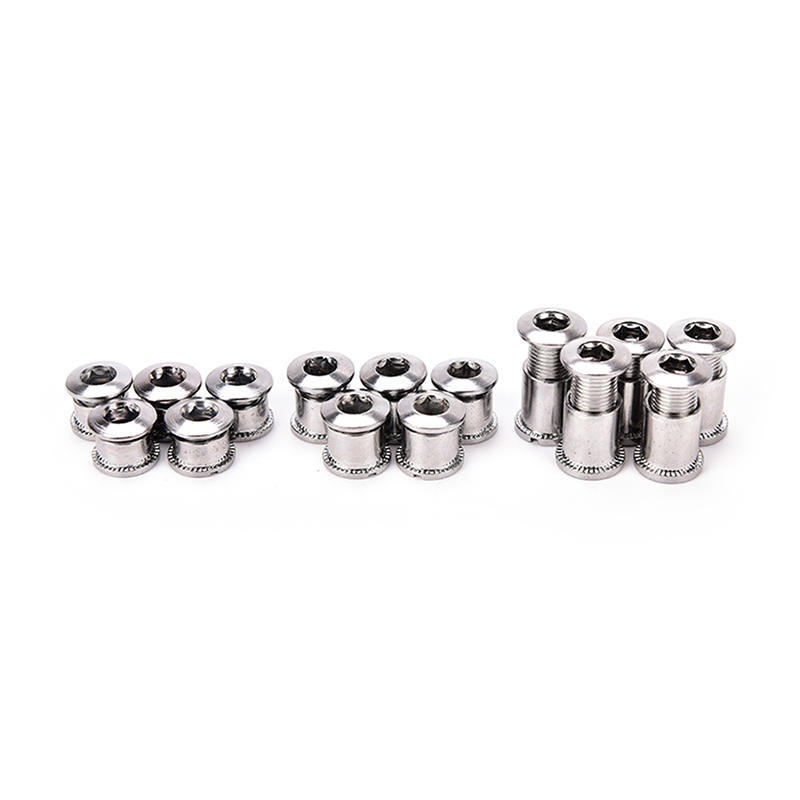 5 Pairs Crankset Bolts Crank Bolts Bike Chainring Bolts Bicycle Crank Screws Nut