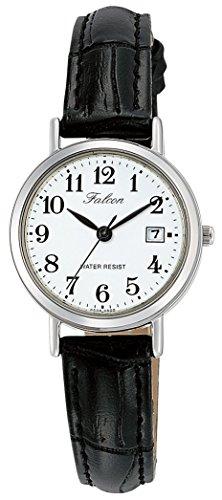 [Citizen Q&Q] Analog Waterproof Watch with Date Display and Leather Strap, D023-304, Women s, White