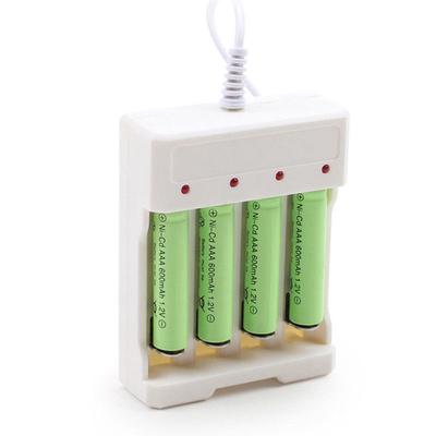 DC5V 1A 1.2V 4 sloturi AA/AAA Adaptor pentru încărcător de baterii reîncărcabile Mufă USB
