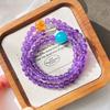 6Mm High Quality Natural Amethyst Design Multi-Circle Bracelet Bracelet