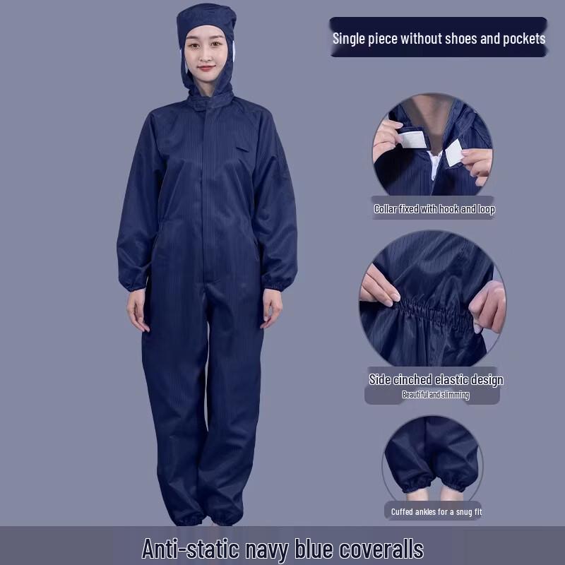 Anti-static Hooded Cleanroom Coverall