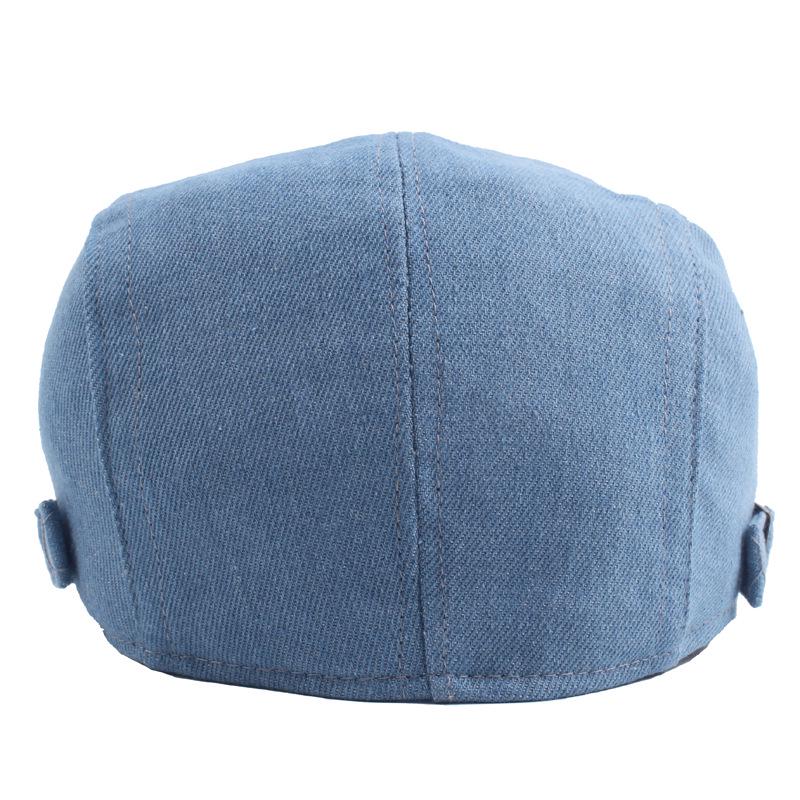 Hat Women'S Autumn Cap Men'S Washed Denim Beret Outdoor Sun Hat Sun Protection Hat