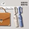 New Ring Handle Automatic Umbrella Can Be Hung Portable Folding Umbrella Men and Women Large Double Rainstorm Umbrella Sun Umbrella