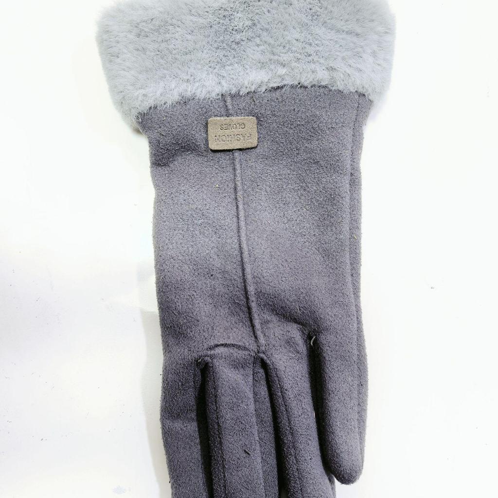 New Suede Fleece Women's Touchscreen Winter Gloves: Warm, Windproof, Cold-Resistant, Ideal for Outdoor Use