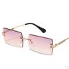 Sunglasses for , Rectangle Cut Retro Tinted Lens UV400 Rimless Shades