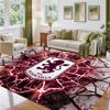 Aston Villa Football Design Crystal Velvet Rug Soft Decorative Mat for Bedroom Entrance