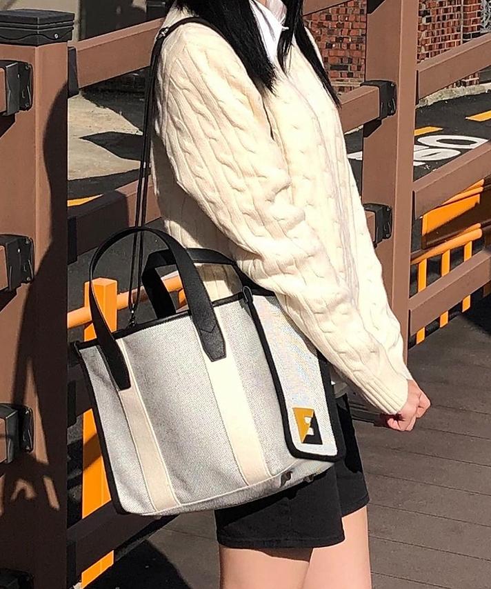 Fasciera Basic Square Tote & Crossbody Bag (L)_Pieces12