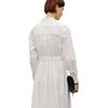 ELLE Hollow V-Neck Dress Elegant Long Sleeve Dress Women dresses White EL35735