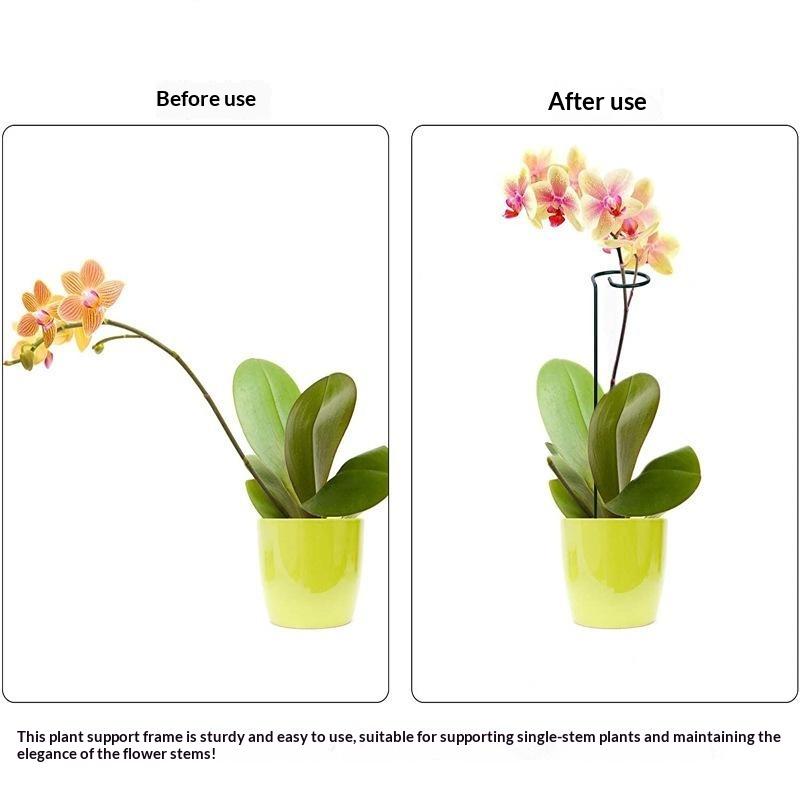 Rust Resistant Metal Plant Support Rods 35/45/55cm Garden Stakes for Flower Stem Climbing Vines Potted Plants