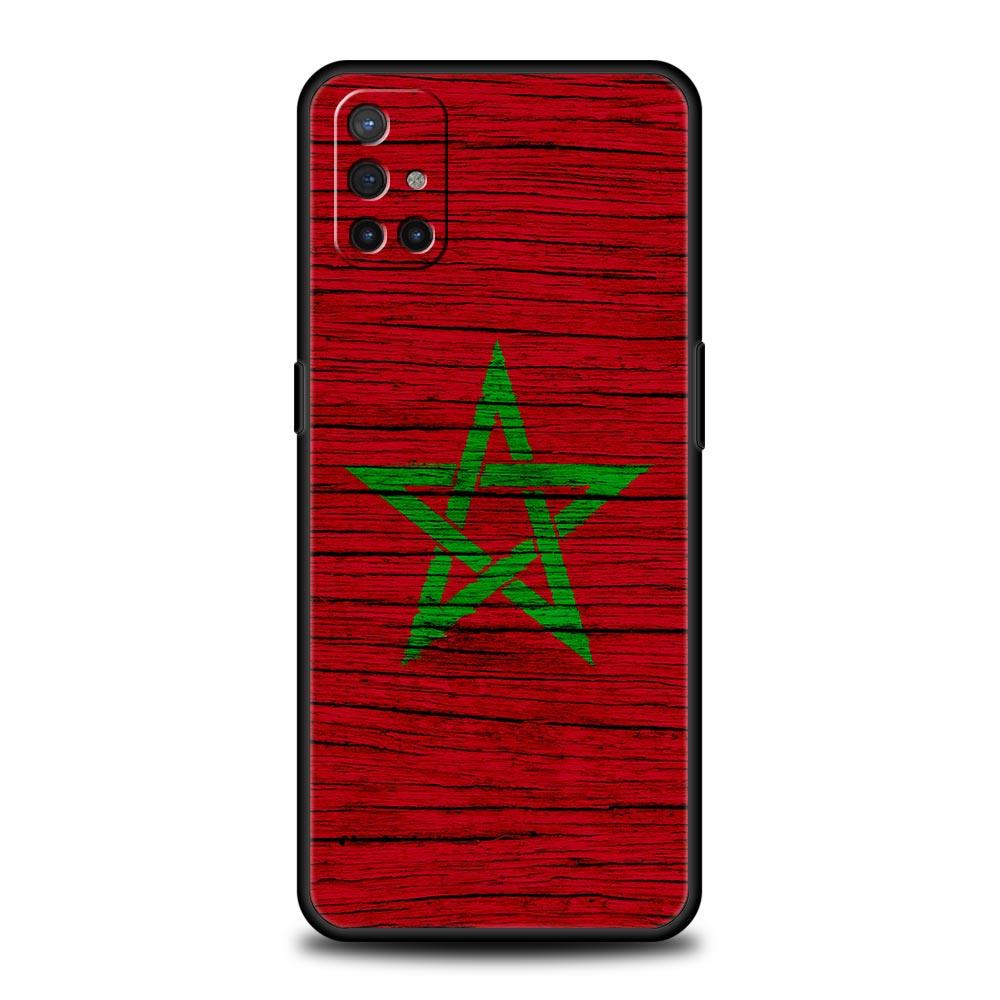 Morocco Flag Passport For OnePlus 10 Pro 9 8T 8 Nord N10 7 7T 9R Phone Case For 1+ Nord 2T CE 2 N100 N200 Z 5G Soft Black Cover